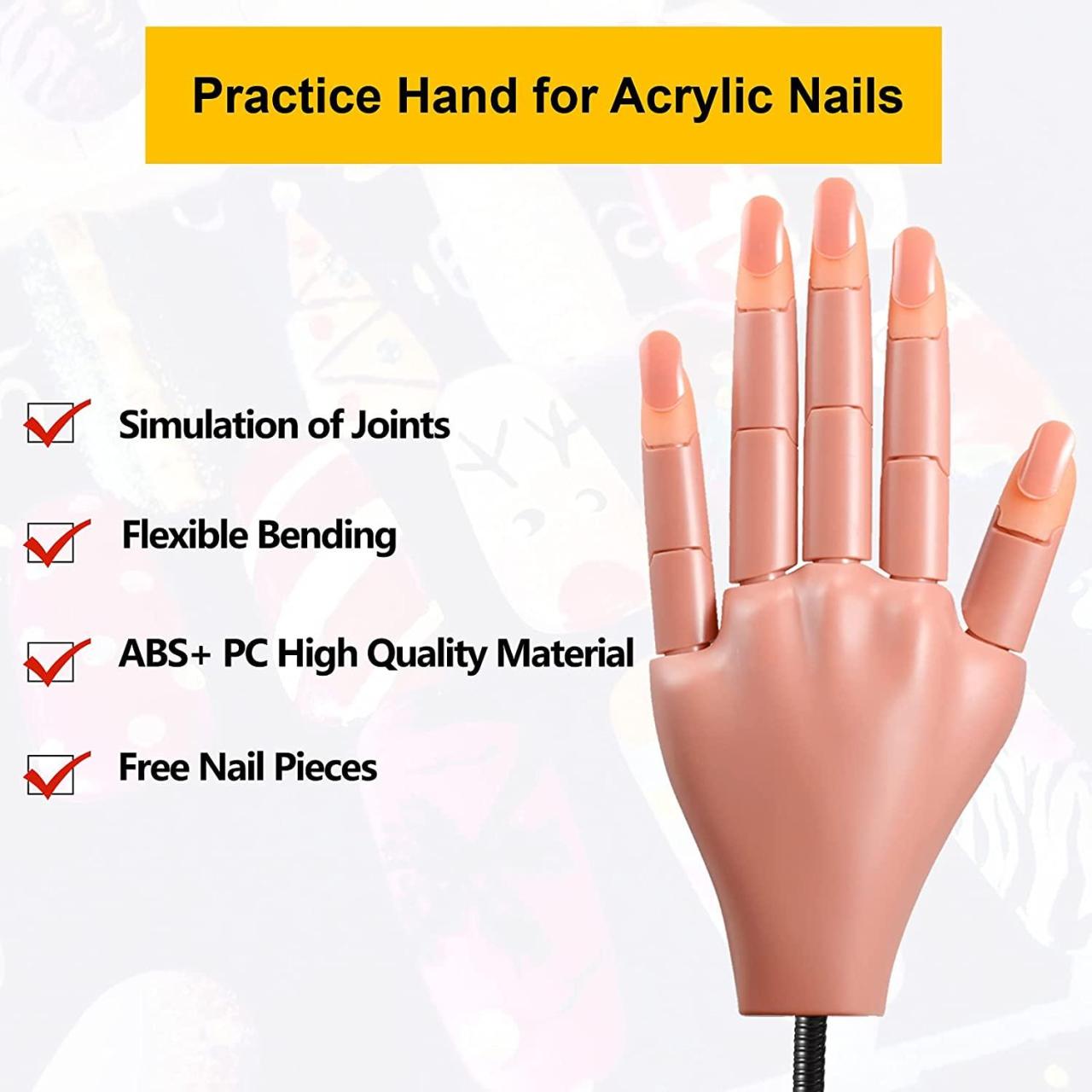 Acrylic Nails Practice Hand | Mannequin Hands for Nail Training | Buy ... Acrylic Nails Practice Hand | Mannequin Hands for Nail Training | Buy ...