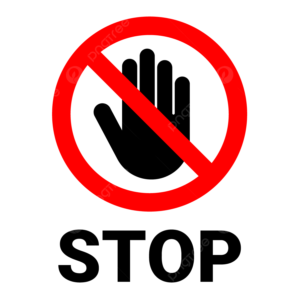 Stop Handpictogram Stop Handpictogram